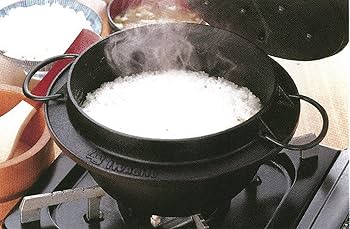 岩鋳 Iwachu ご飯鍋 3合炊 黒 内面ホーロー IH対応 南部鉄器 81N3yKG1TUL._UF894,1000_QL80_.jpg