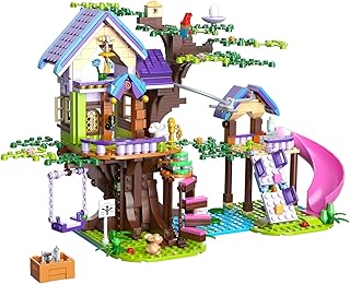 Friends Tree House Building Kit Girls Friendship Jungle Forest Treehouse Toys Set Creative Adventure Roleplay Playset Christmas Xmas Gifts for Old Kids Boys 8-12, 6-12, 7-9 Year (764 PCS)