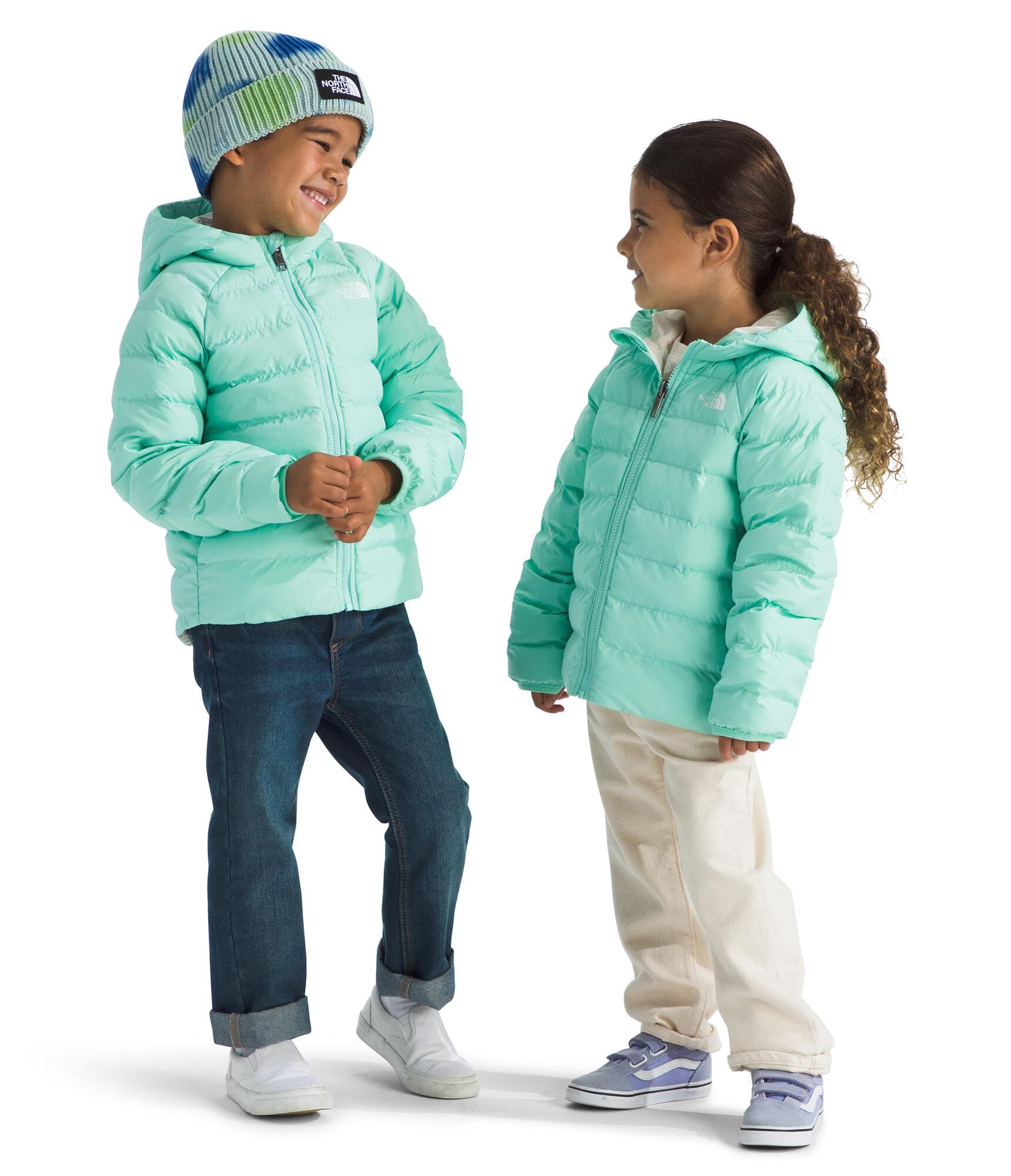 The North Face Kids Reversible Perrito Insulated Hooded Jacket | 2 in 1 Winter Coat for Boys &amp; Girls, Water Repellent