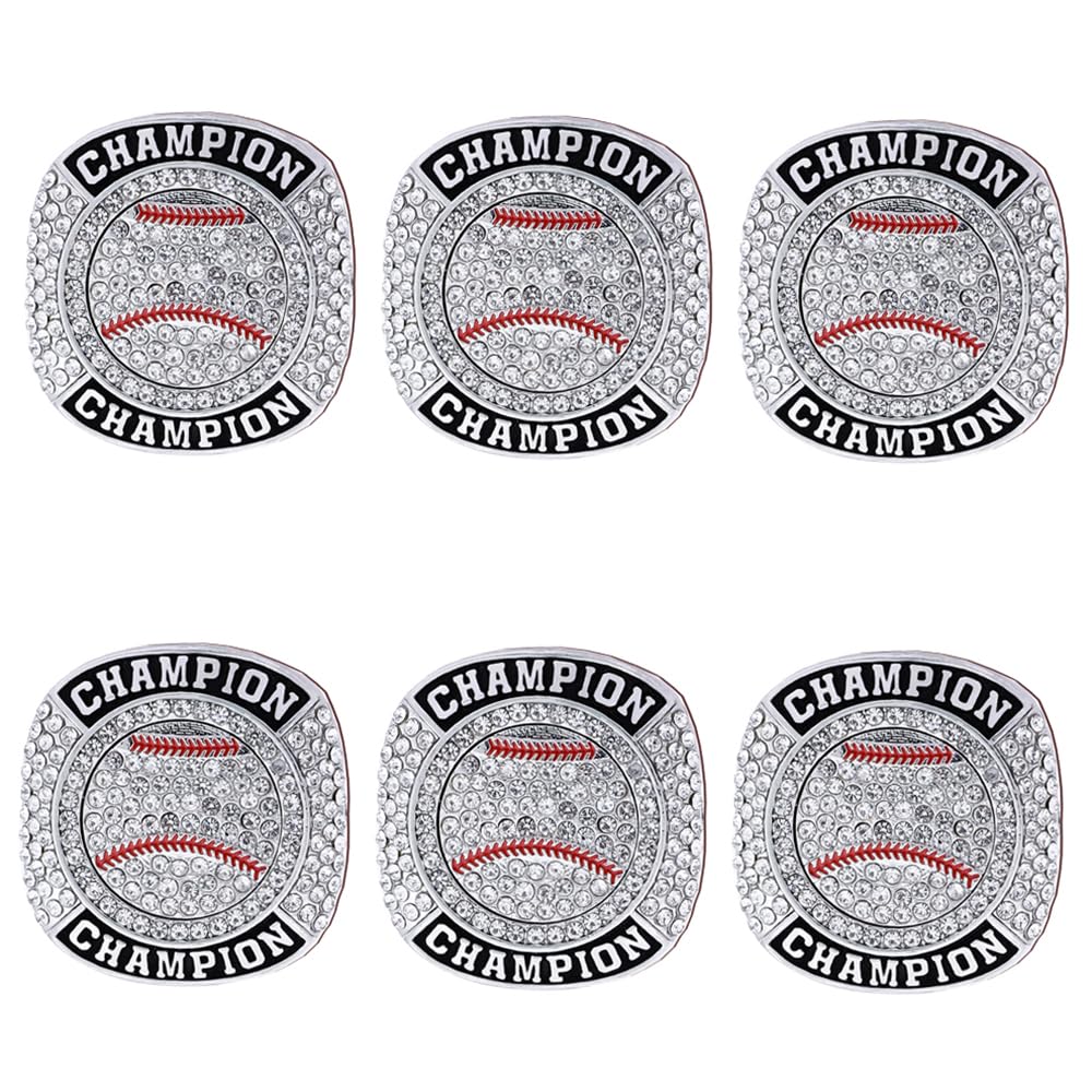 guancrown Baseball Championship Ring Trophy Award Gift Tournament Champions or Finalists Champion Ring