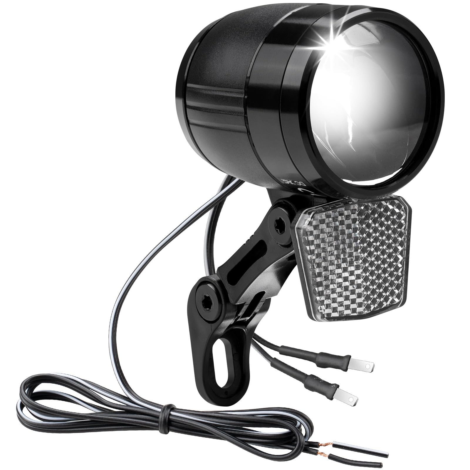 Electric bicycle LED Dynamo bicycle automatic headlight, 100LUX StVZO certified headlight, bicycle reflector, bicycle headlight, generator bicycle headlight