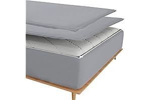 Zippered Sheets for King-Size Mattresses (76x80 inches), Including Fitted Base and 2 Zip-On Sheets