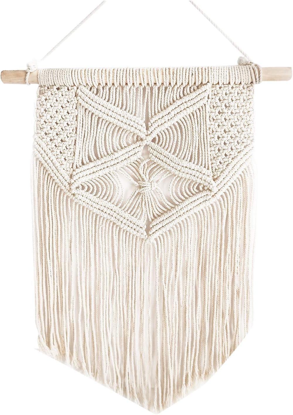 Samhita Macrame wall hanging, Macrame Tapestry, Indoor Hanging, Wall Decor, Wall Pediment, Decorations for Home, Kitchen, Bedroom or Apartment (18" X 12" inches)