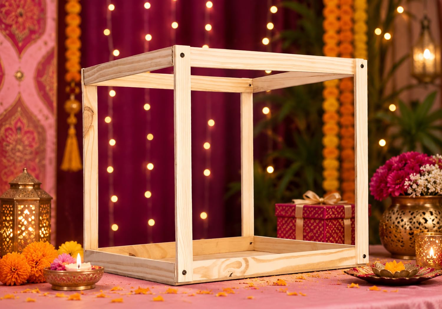 Singhasan Backdrop Set - Navratri Decoration -6 Singhasan Backdrop Set - Navratri Decoration -6