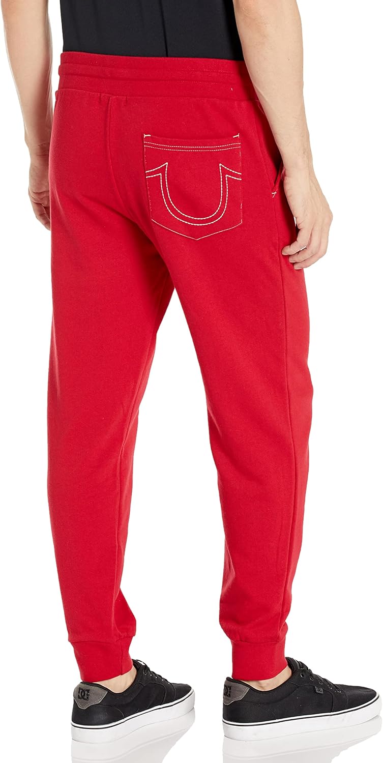True Religion Men’s Classic Logo Jogger Sweatpants – Soft Men’s Joggers with Pockets, Comfortable Sweat Pants - Image 2