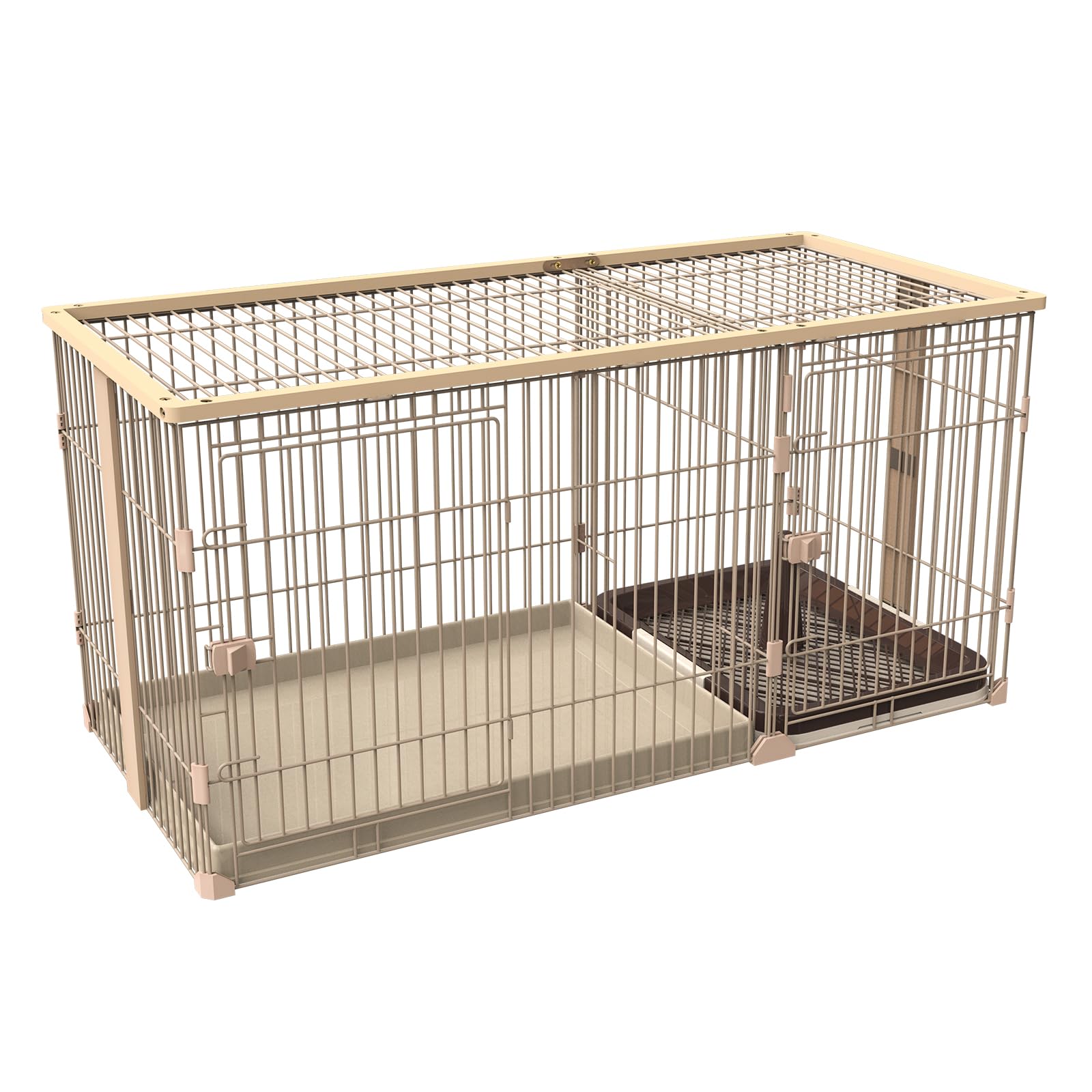 犬 ケージ 重ねられるケージ 犬用品 軽量 錆びにくい 中サイズ Amazon.co.jp: YumeTail 犬ケージ 犬ゲージ 犬用ケージ、二重スペース