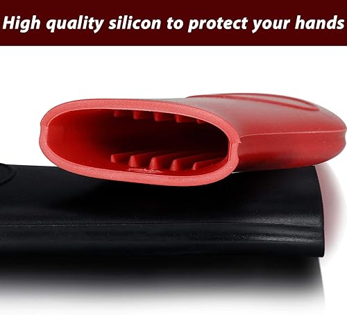 Miniatura 3 de Boao 8 soportes de silicona para mango caliente y soportes para ollas, fundas de goma extraíbles resistentes al calor, fundas de tapa para sartenes