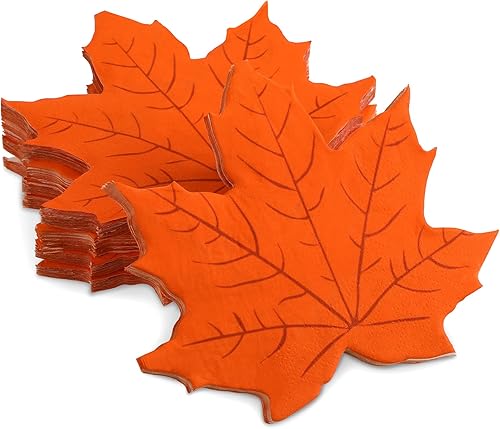 100 servilletas de papel desechables de otoño, Día de Acción de Gracias, servilletas de otoño de papel para suministros de fiesta, mesa de comedor, disponible en Yaxa Peru