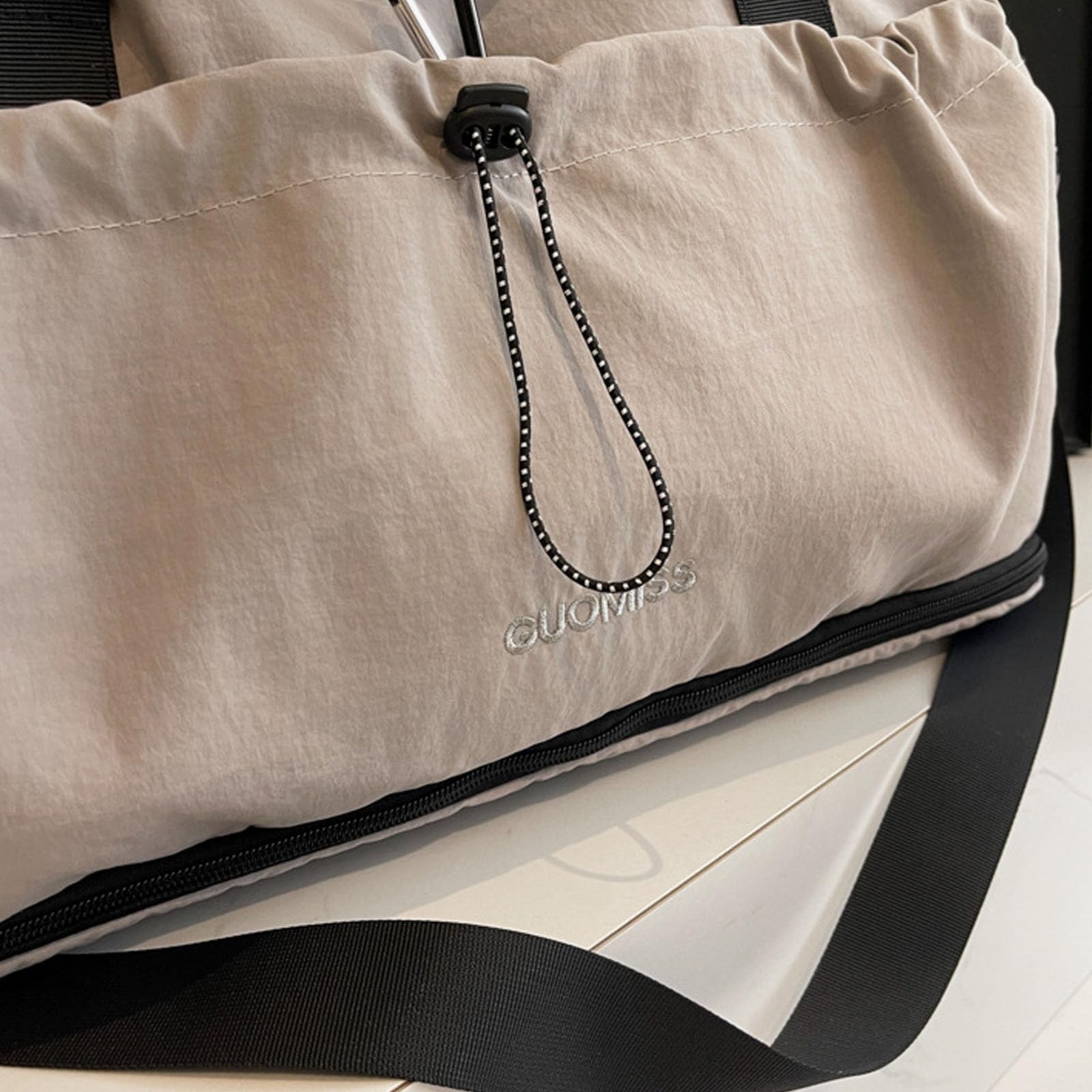 Wasserdichte Reisetasche, erweiterbar, für Fitnessausrüstung, Schwimmzubehör und Ausflüge, erweiterbare Sporttasche, khaki, Mass Beauty