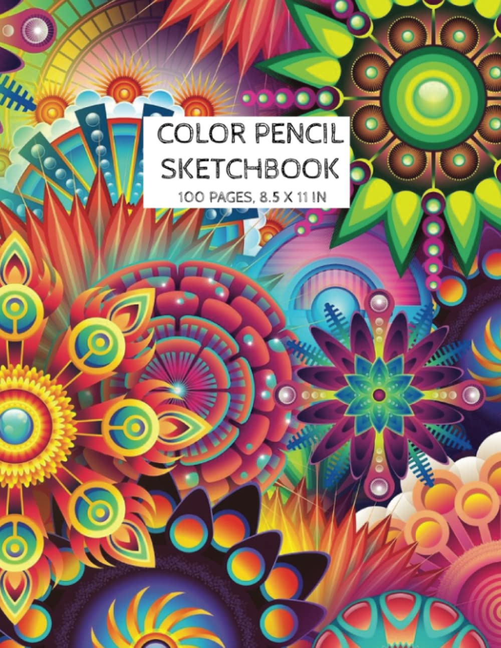 Color Pencil Sketchbook: Notebook for Drawing, Writing, Sketchbook For Colored Pencils, Sketching and Doodling, 100Pages, 8.5 x 11 inches
