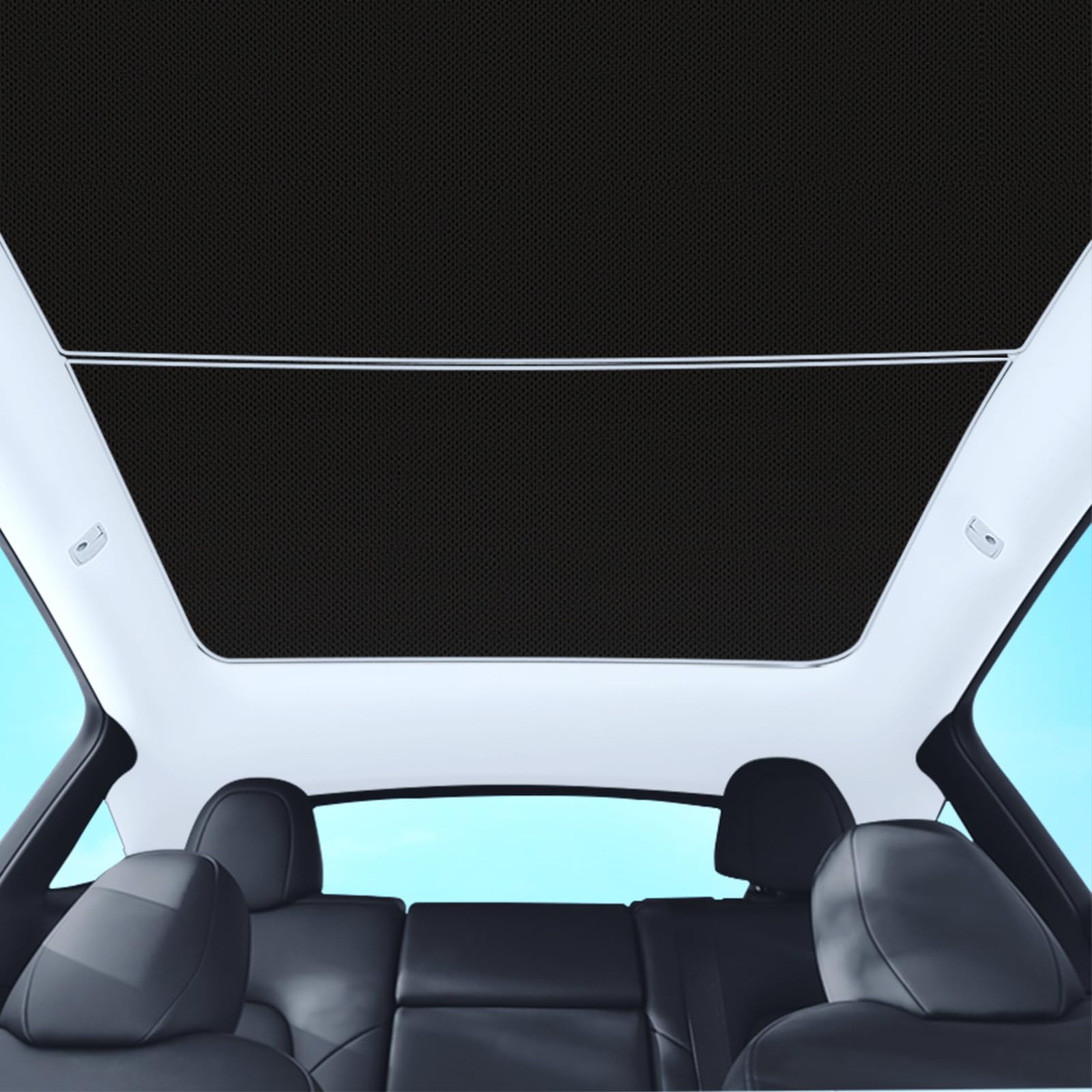 Tesla Model Y Sunshade, Sun Visor, Perfectly fits The roof of Model Y from 2020 to 2023, Providing Insulation and Sun Protection (Black)