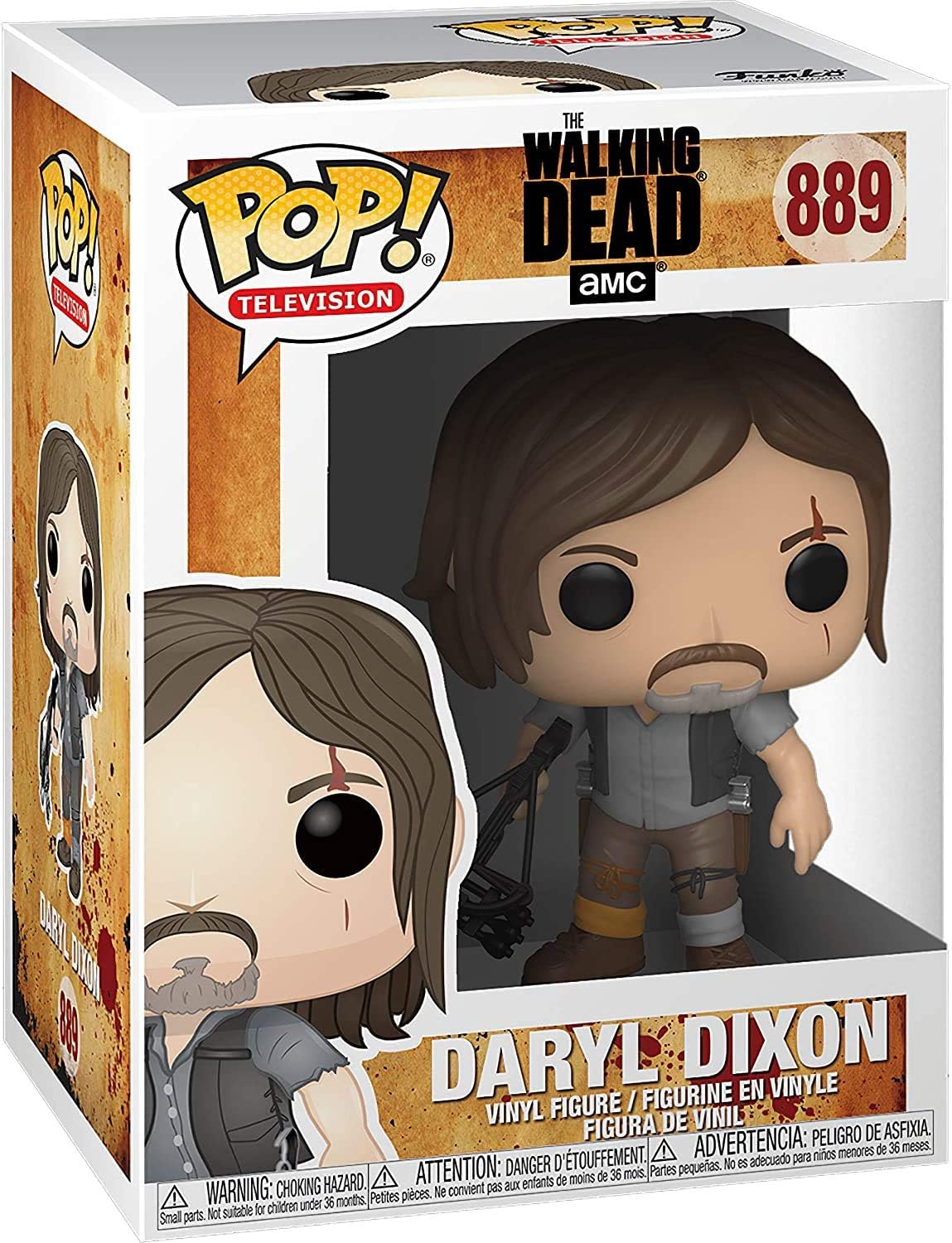 ❤ Crazy Deals Daryl Dixon: Funk o Pop! TV Vinyl Figure Bundle with 1 Compatible 'ToysDiva' Graphic Protector (889 - 43531 - B)