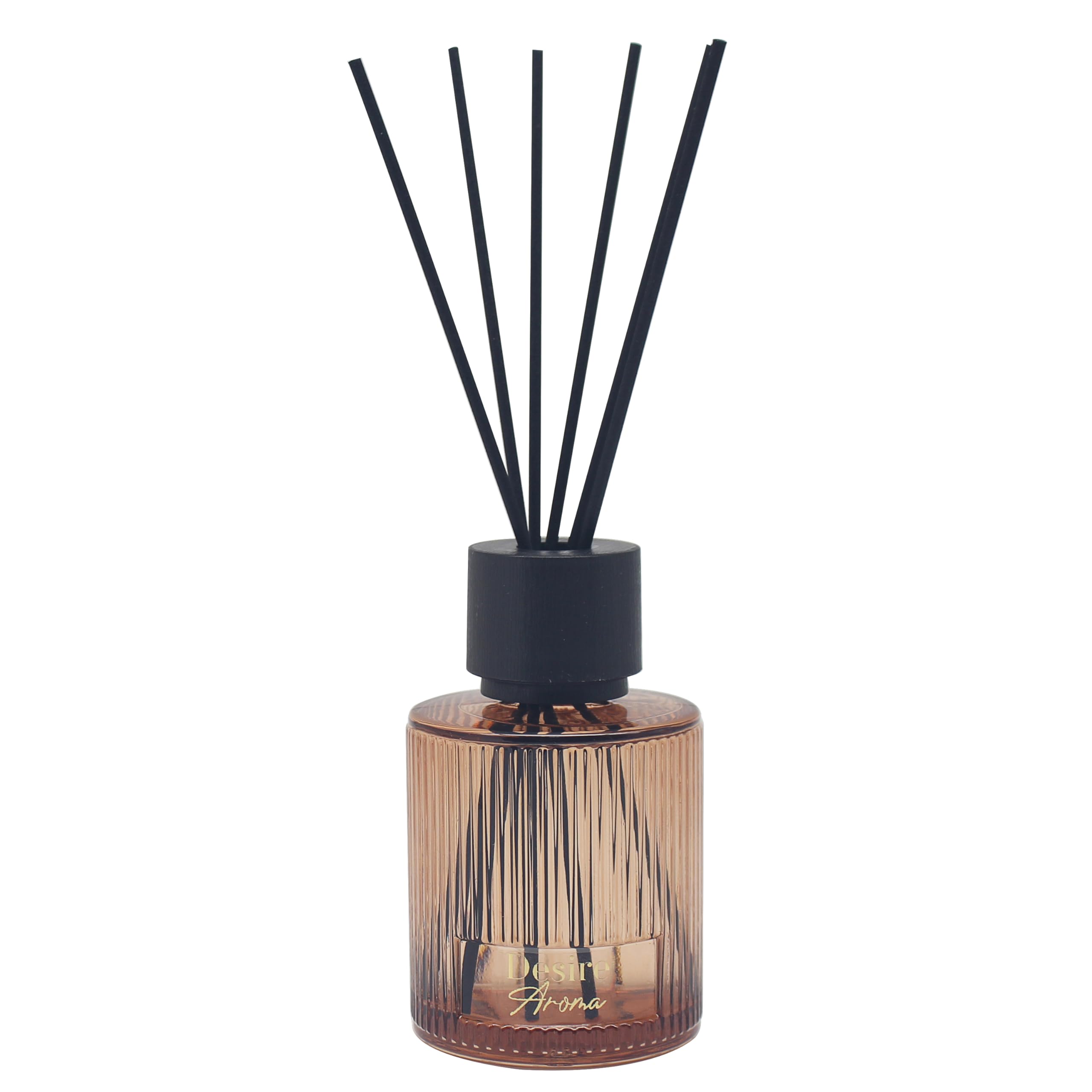 Desire Aroma Ribbed Glass Reed Diffuser 200ml - Pomegranate Noir