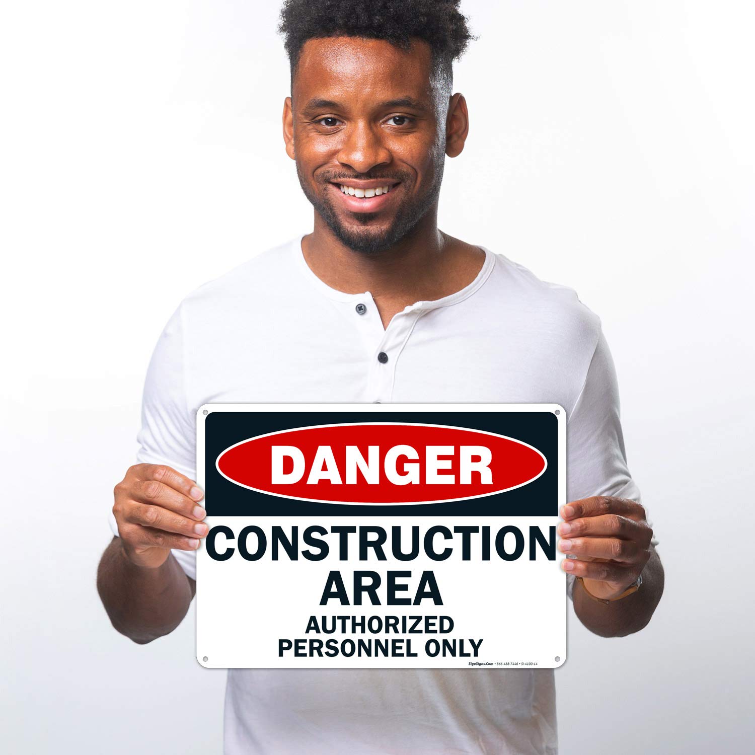 Danger Construction Sign - Authorized Personnel Only -9 Danger Construction Sign - Authorized Personnel Only -9