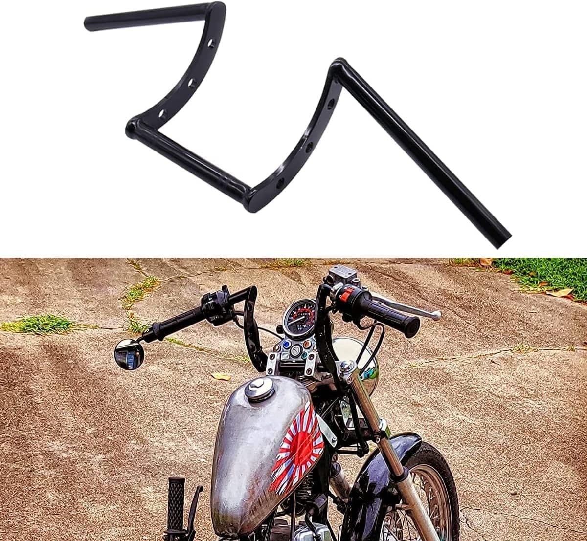 Universele stuuruiteinden van CNC-aluminium, stuurbuffer voor motorfiets, MTB en fiets, duurzaam en robuust, optimale bescherming, universele pasvorm voor stuur van 22 mm, zwart