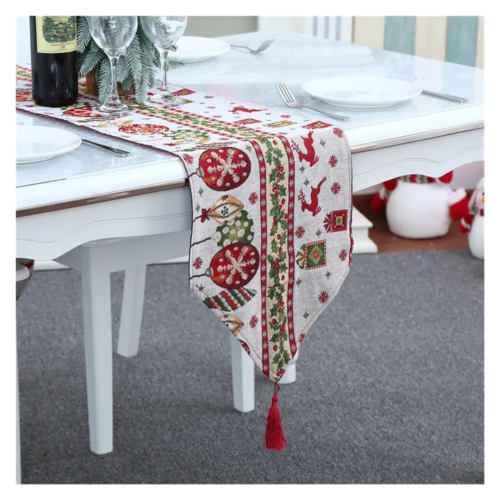 Table Runner Table Runner Decoration Tablecloth Knitted Cloth For Home Decor(2)