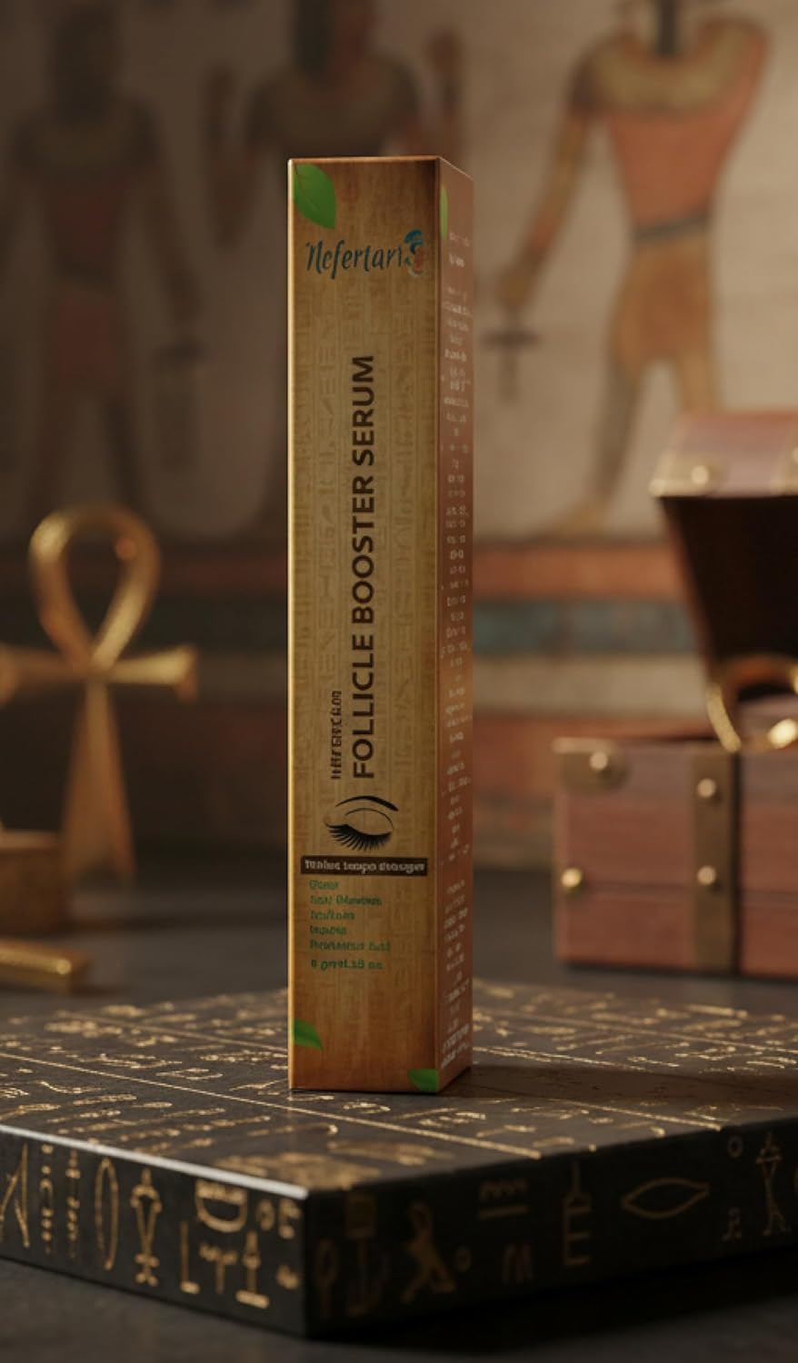 Nefertari Eye Lash Serum for Eyelash Growth: Eyelash Growth Serum with Advanced Formula to Boost Longer Fuller and Thicker Looking Lashes - Vegan & Cruelty-Free for Sensitive Eyes 8mL - Image 4