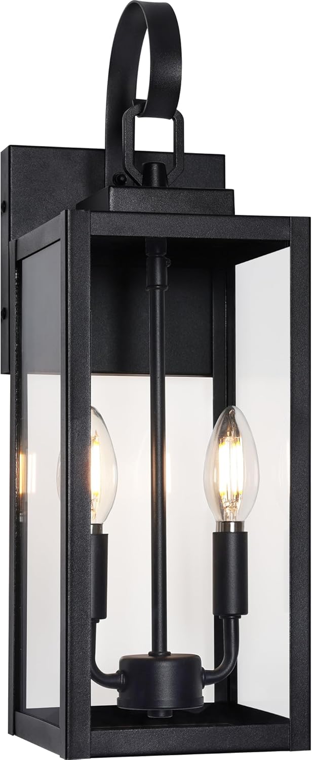 BesLowe 18.1-inch 2-Light Outdoor Wall Light Fixture