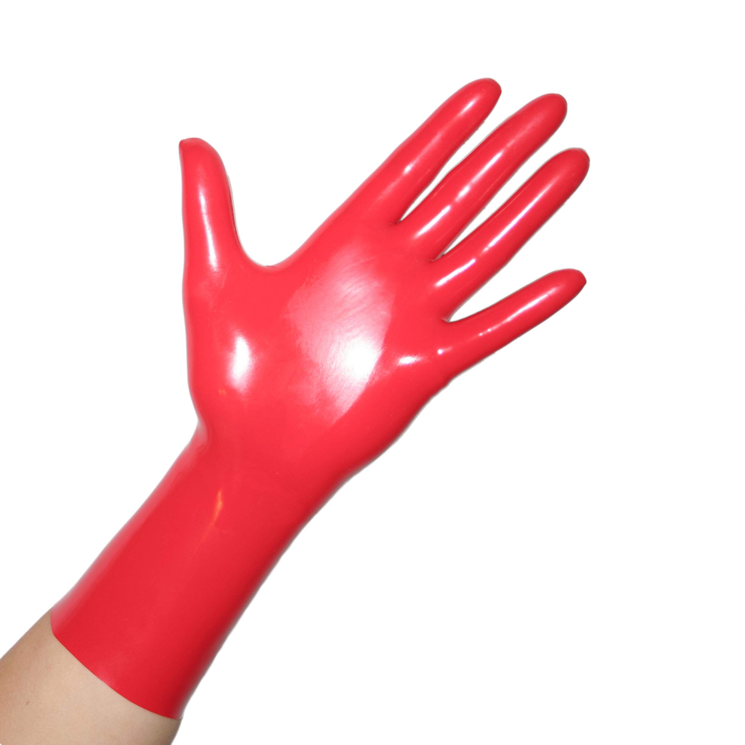 Rubberfashion Latex Handschuhe kurz - Rubber Gloves - Latexhandschuhe für Damen und Herren Paar 2. WAHL