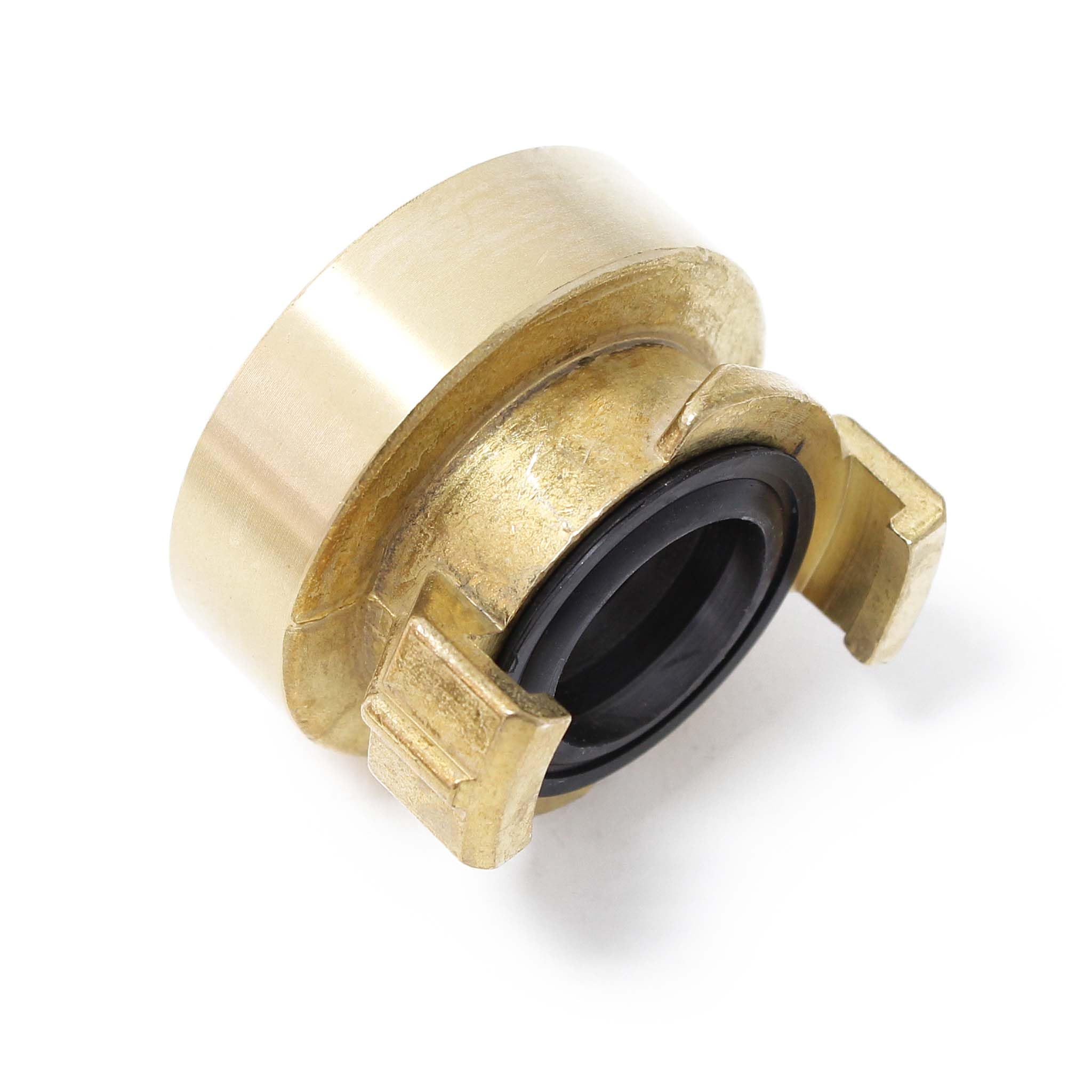 Boccola In Ottone Per Tubo Acqua Da Giardino – Raccordo Rapido Con Filetto Interno DN38 (1 1/2″) E Artigli Da 40 Mm