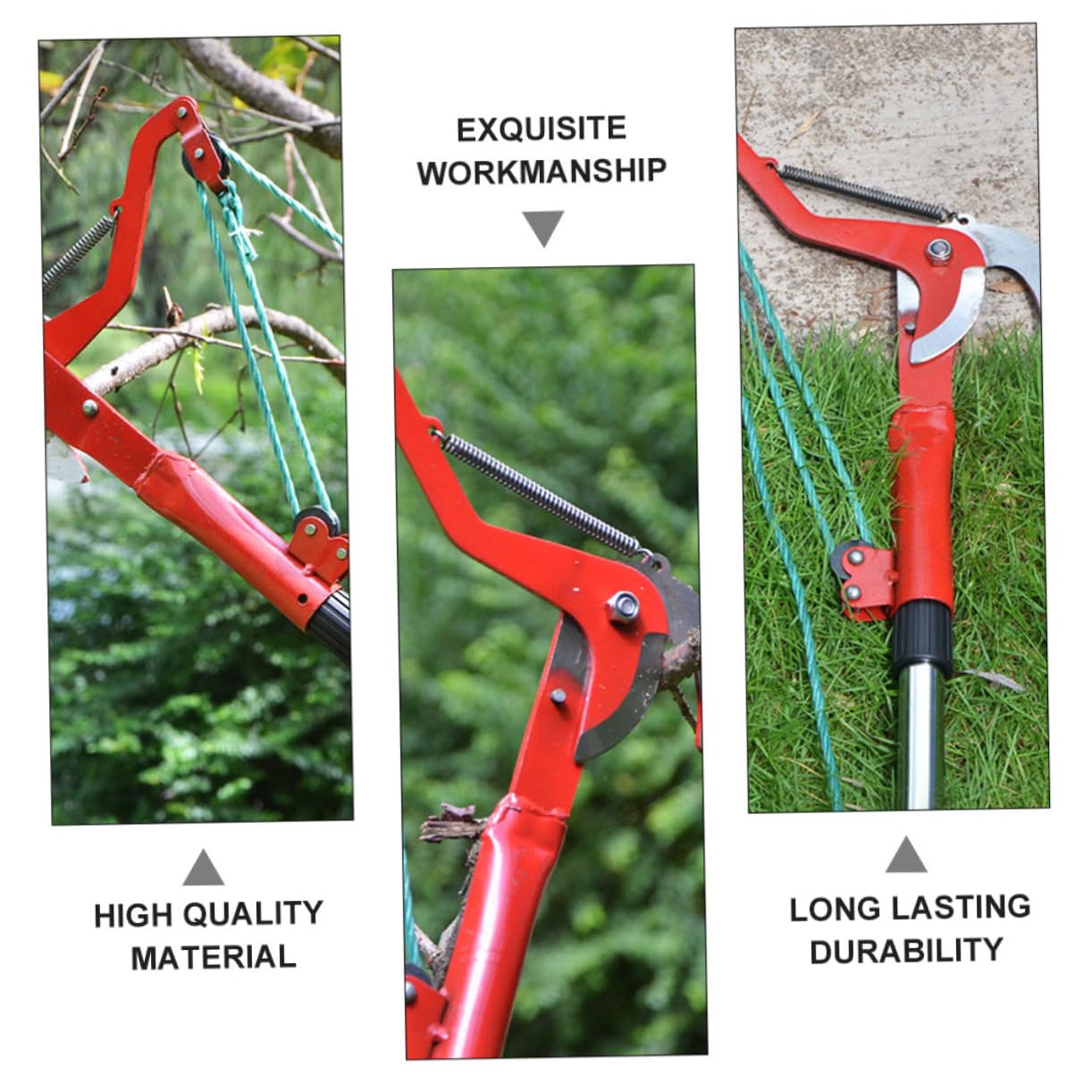 Abaodam 2stücke Bauschere Astschere Gartenschere mit Blumenschere und Stielschneider für Gartenarbeiten Obstbaumschneiden und Pflanzenpflege
