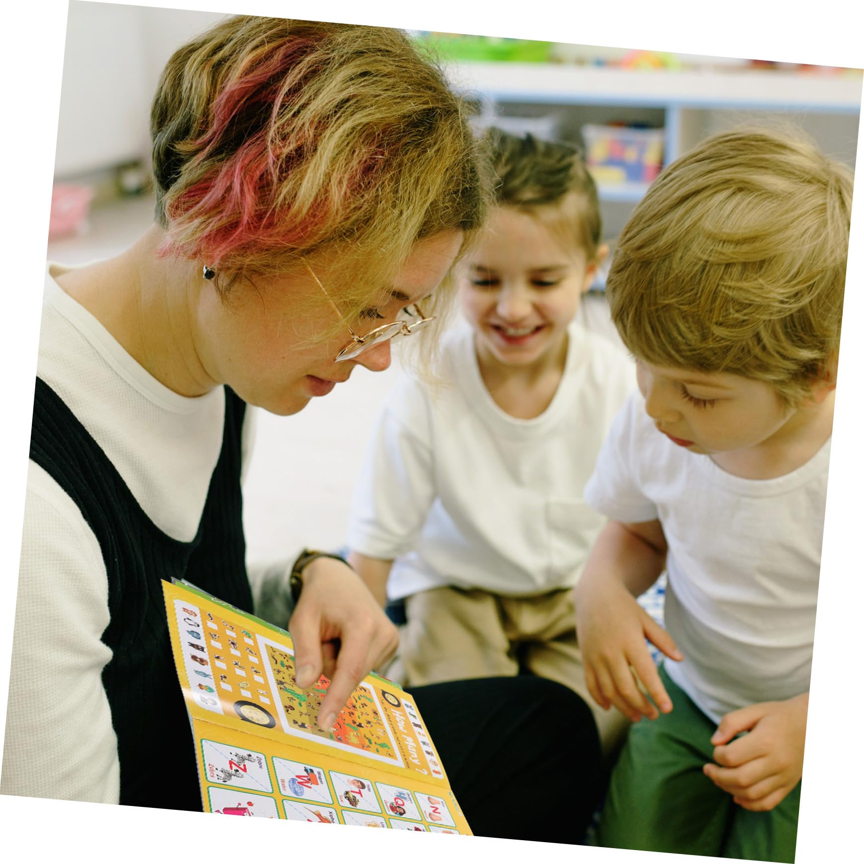 Mikinona Gioco Interattivo Montessori Audio per Ragazzo Ragazza 4-8 Anni in Abs Verde, Stimola Capacità di Apprendimento, per Back To School Party e Compleanni