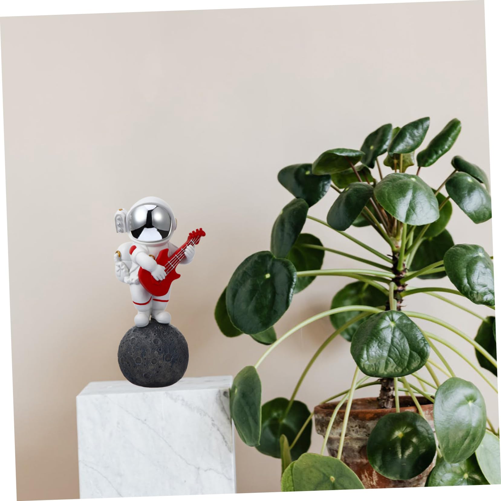 Zerodeko Figura de Astronauta de Resina, Adorno Creativo para Escritorio
