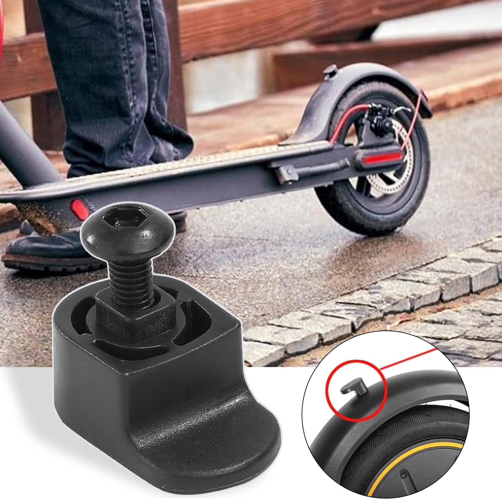 FACILE RIMOZIONE DEL kit staffa fango posteriore parafango scooter elettrico EUR 26,83 - IT