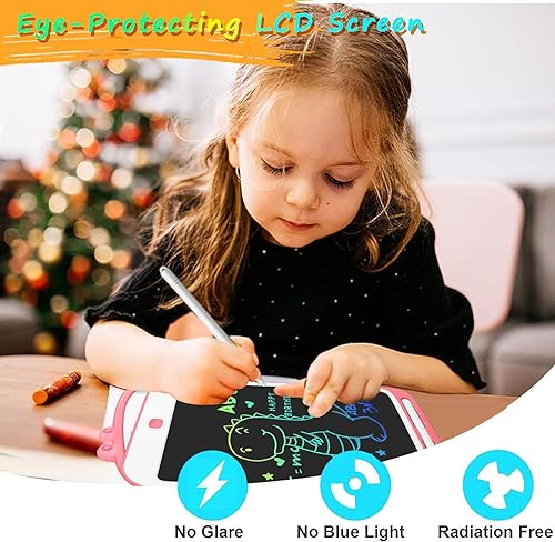 Miniatura 2 de Tableta de escritura LCD para niños, tablero de dibujo de dinosaurio de 12.5 pulgadas, tableta de dibujo borrable electrónica con función de
