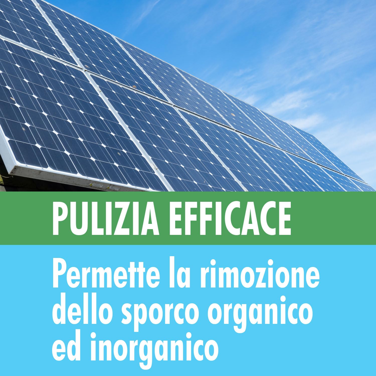 EKO PANNEL LT 20 Detergente per Pannelli Fotovoltaici, detergente cellule fotovoltaiche ed impianti solari, Concentrato