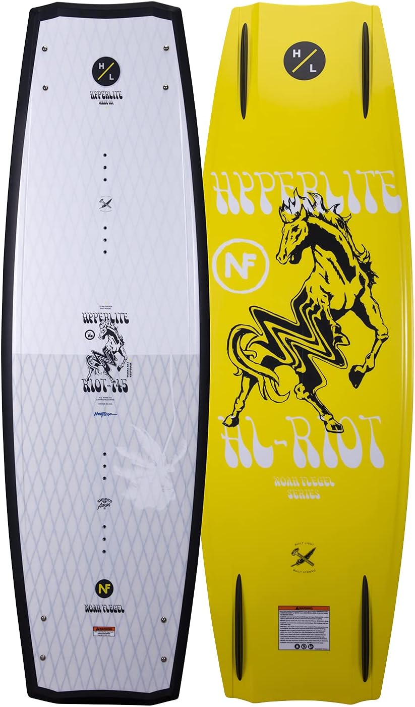 Hyperlite Riot Mens Wakeboard White/Yellow 145cm
