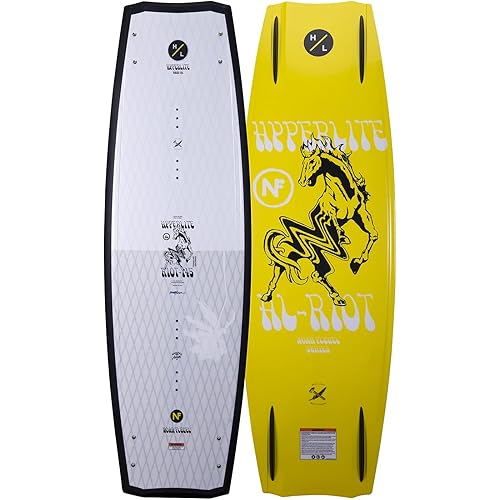 Hyperlite Riot Mens Wakeboard White/Yellow 145cm