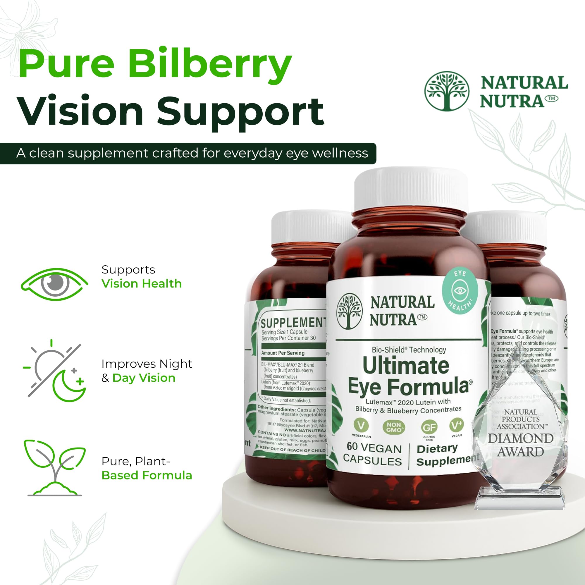 Natural Nutra Ultimate Eye Health Supplement, Vegan, 60 Capsules — Amazon image 5