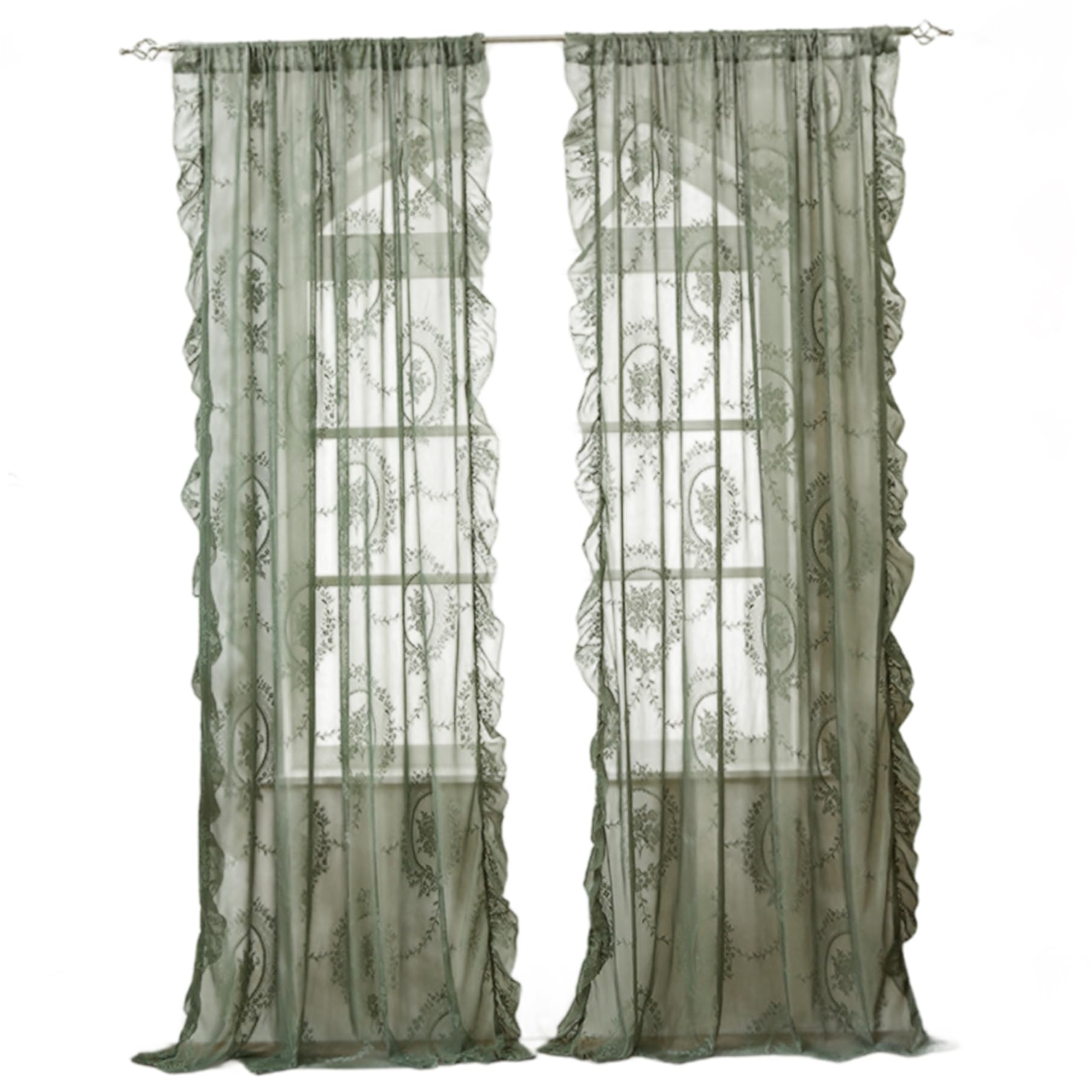 Cortinas de encaje vintage para salón: dale un toque romántico y luminoso a tus ventanas