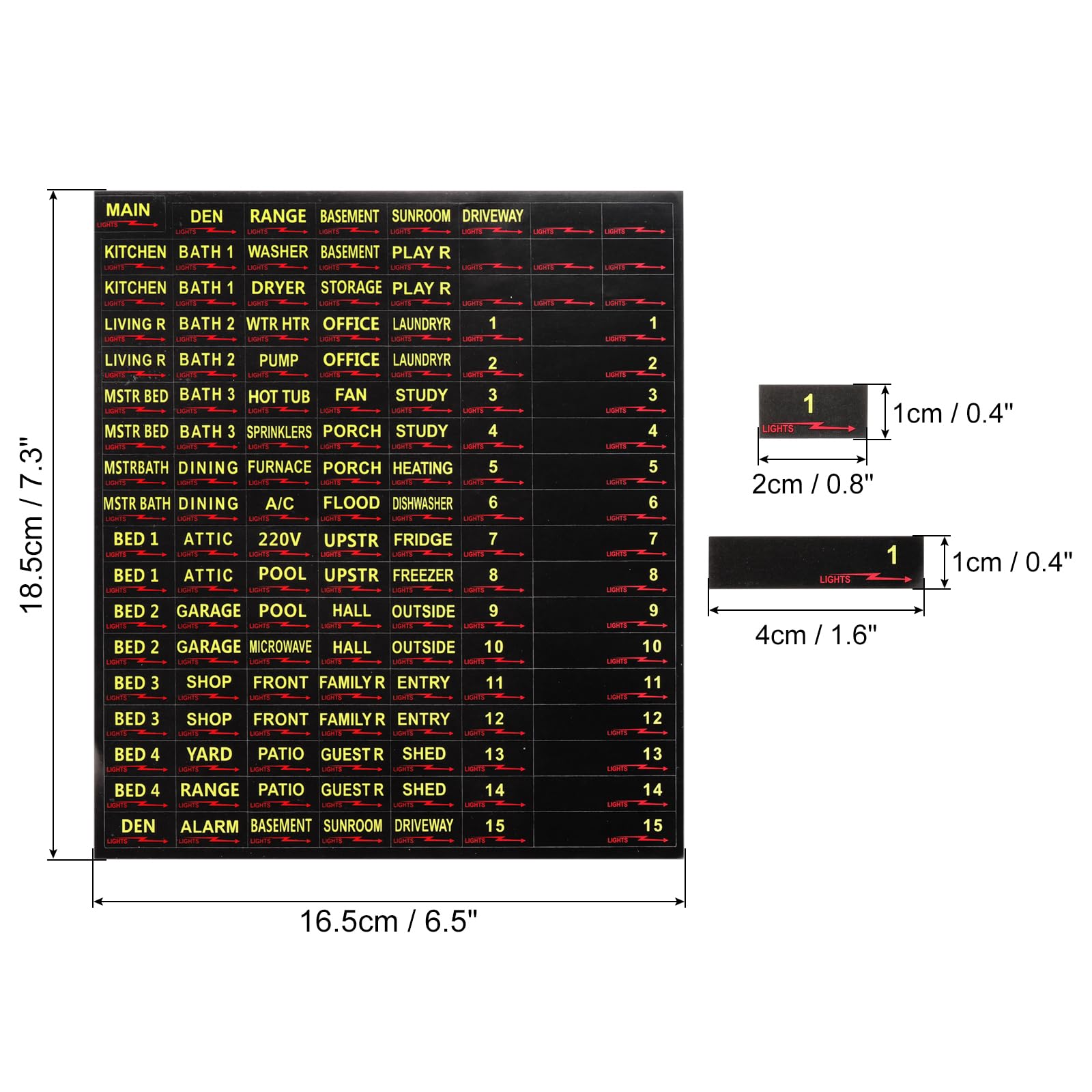 PATIKIL Circuit Breaker Labels - Image 2