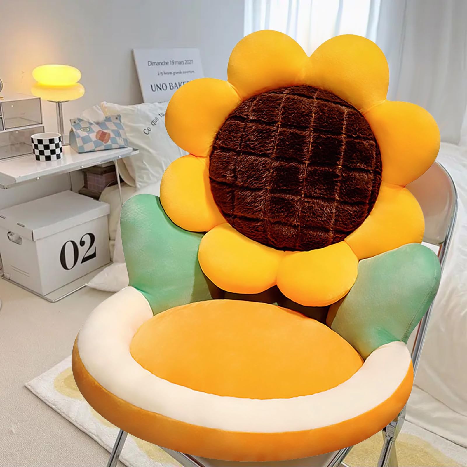 Amazon.com: Ditucu Sunflower Shape Chair Pillow Cute Seat Cushion