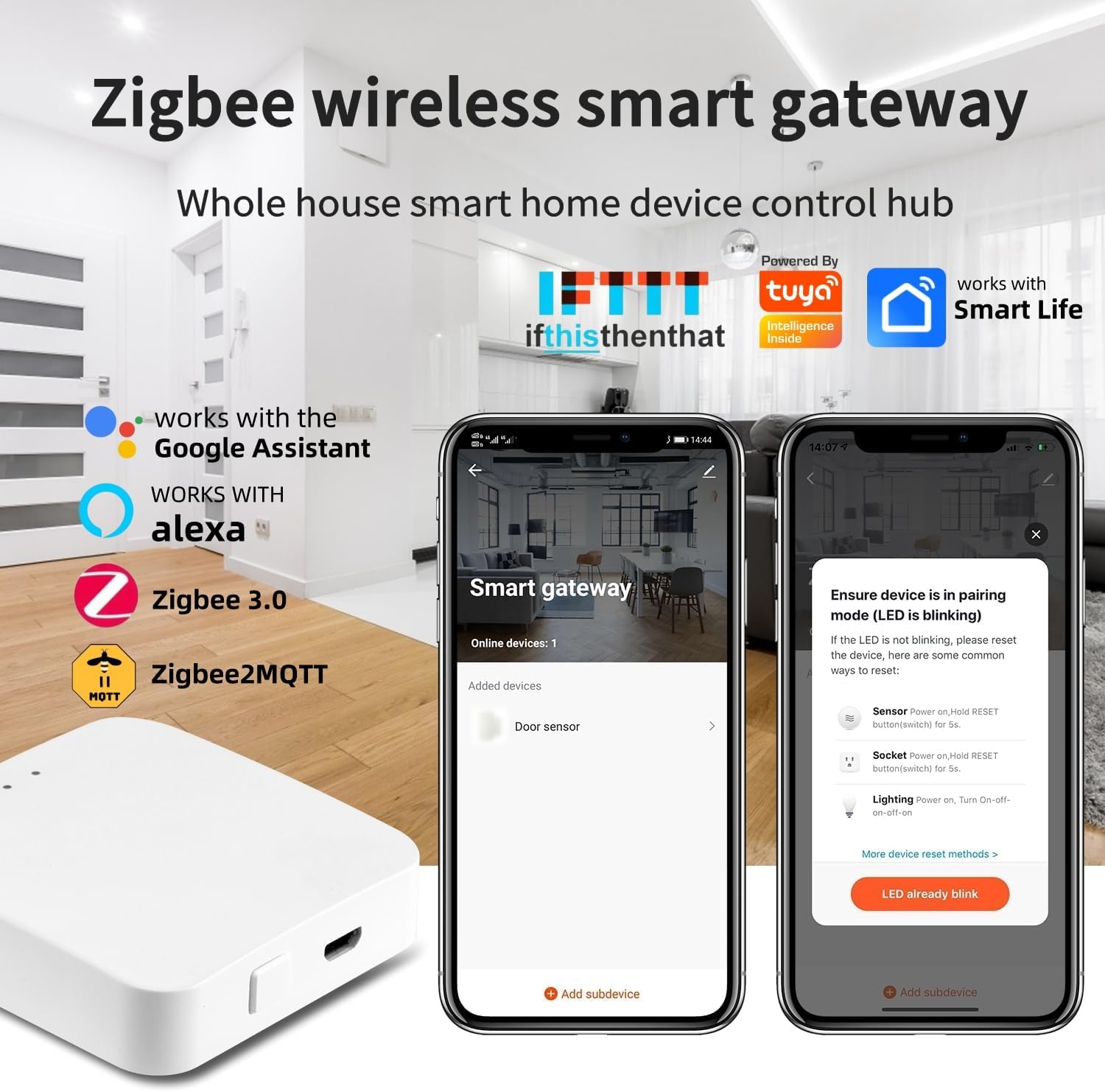 Zigbee Wireless Smart Gateway App Pairing