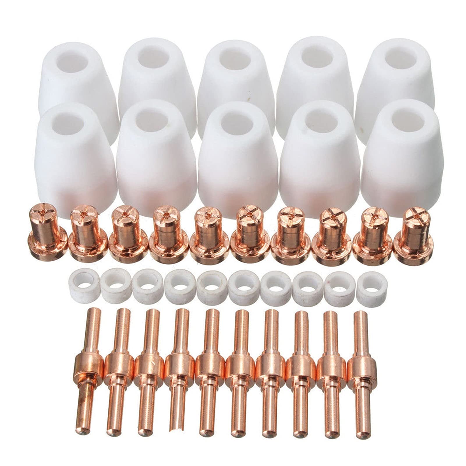 Zgrzewarka Punktowa, 40/65/85pcs L-G-40 PT-31 Materiały eksploatacyjne Cut-40 Cut-50D Pierścienie wirujące elektrody kubki(65pcs)