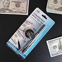 Vista 14 de Nadex Secure Counterfeit Pen Attaches to Counter, (Gold for Real - Black for Fake), Detect Counterfeit Bills - 4 Pen, 1 Base