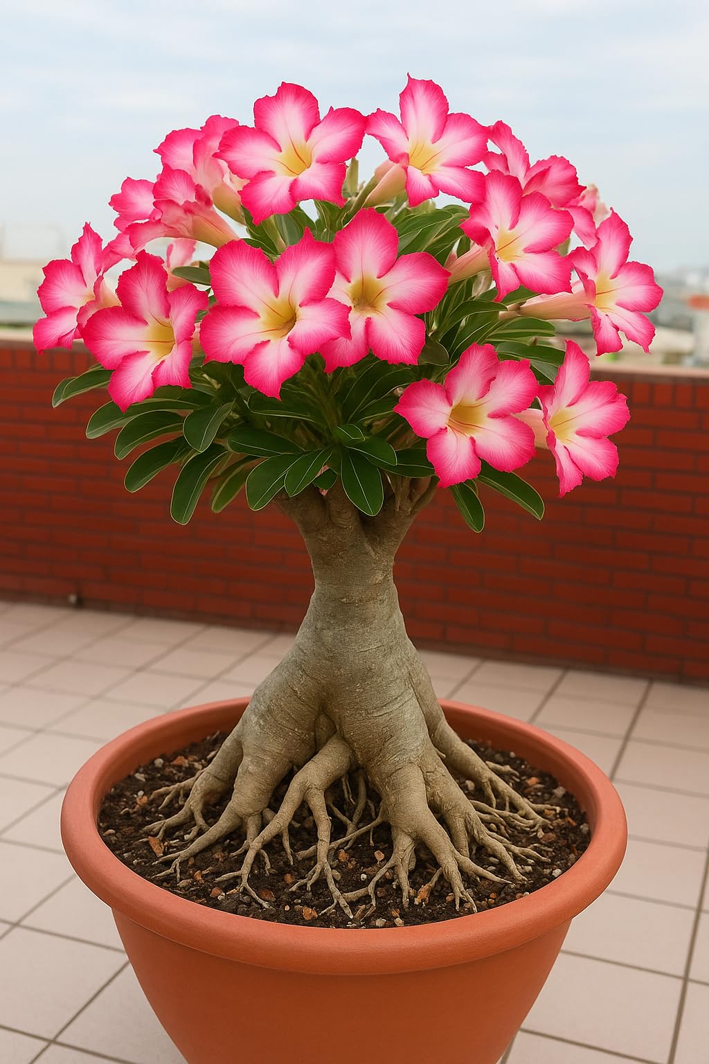 SeeGreen Adenium/Desert Rose Healthy Bonsai Flower Live Plant,(Pack Of 1,Without Pot) Indoor/Outdoor Plant Original Variety Live Plant"