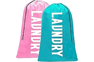 Fiodrmy XL Cruise Laundry Bag for Laundry Basket Easy Fit 4 Loads Pink+Blue 24x36