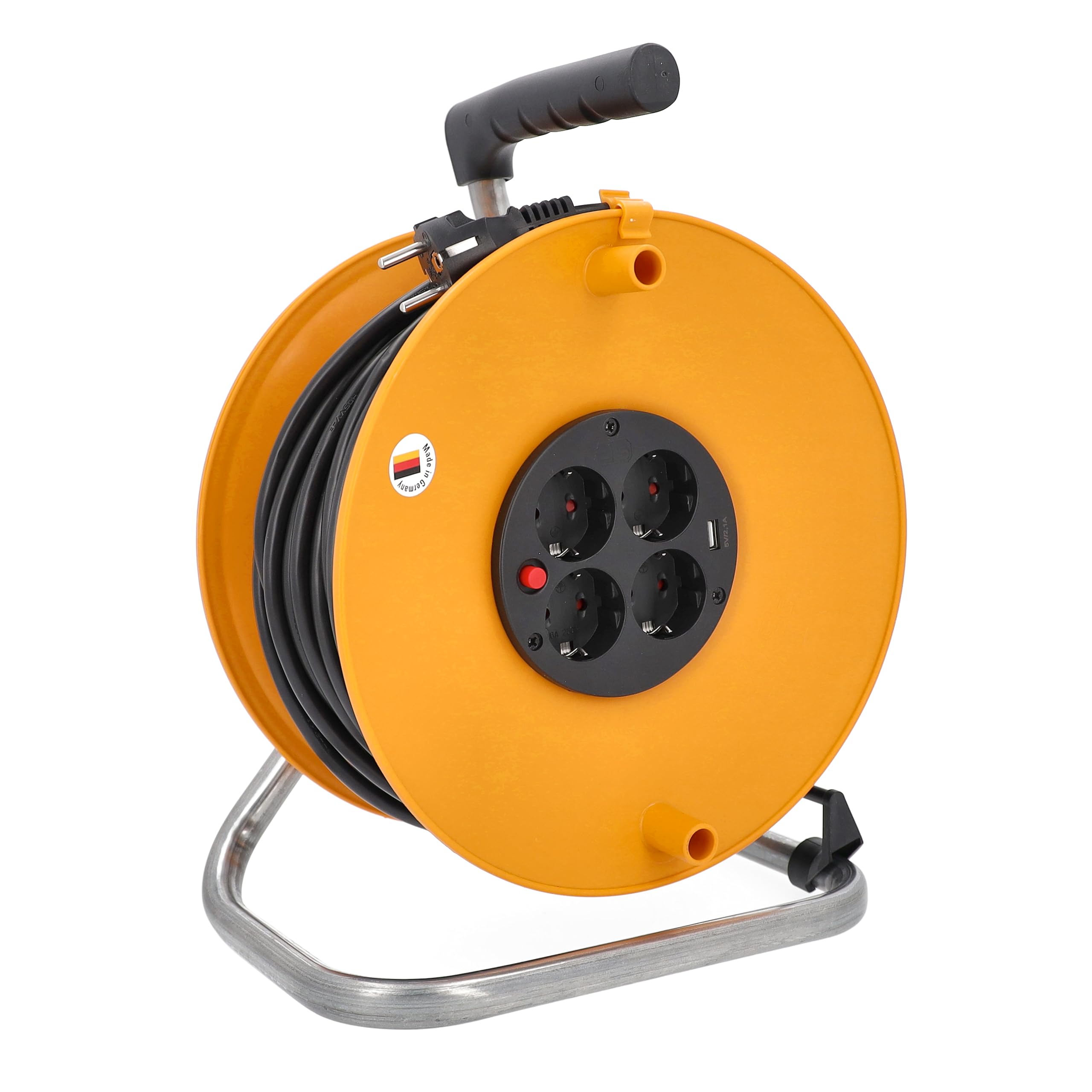 Avvolgicavo da campeggio, 25 m, spina Schuko 230 V/16 A