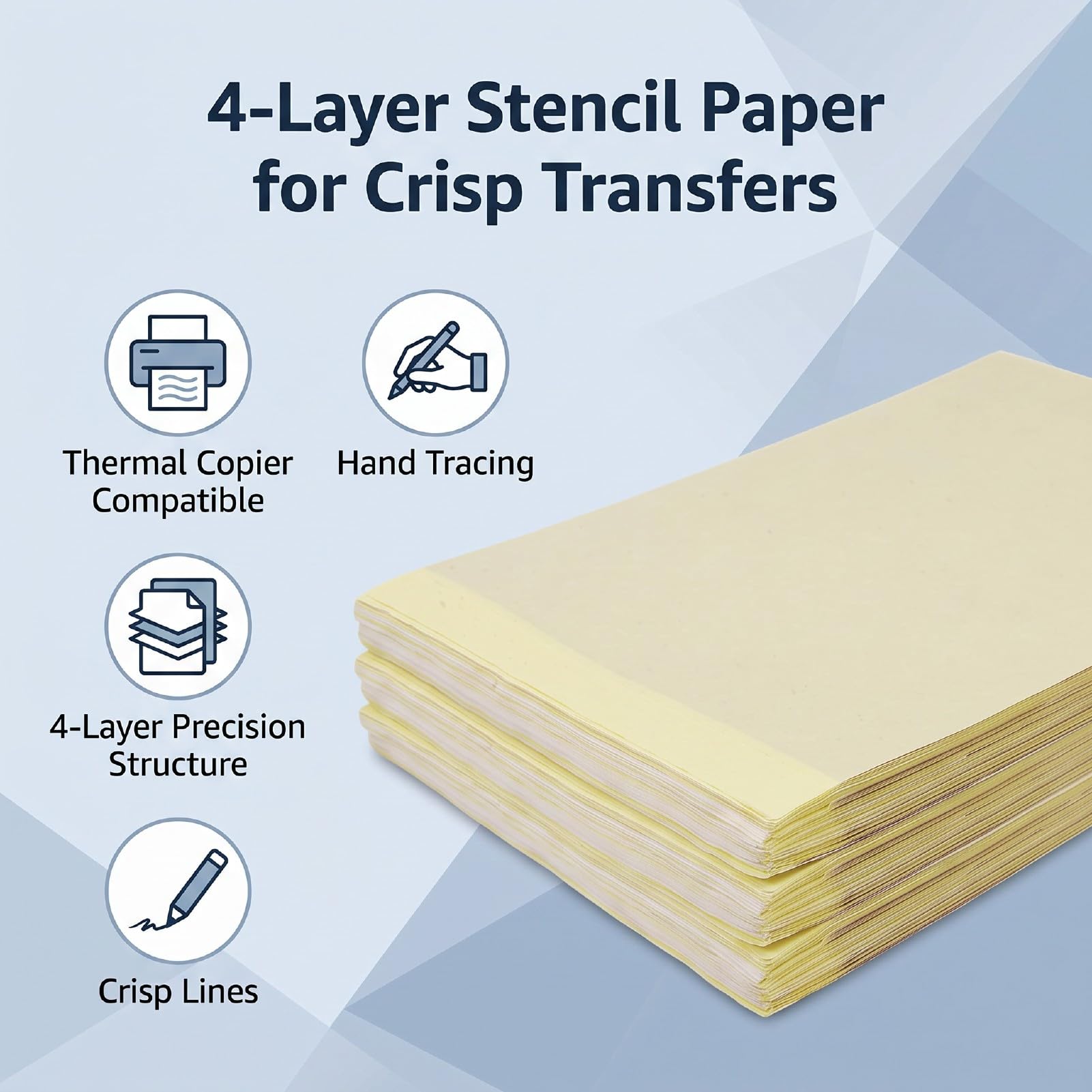 Papel de Transferencia Térmica A4 Rosa 100 Hojas Diseño de 4 Capas