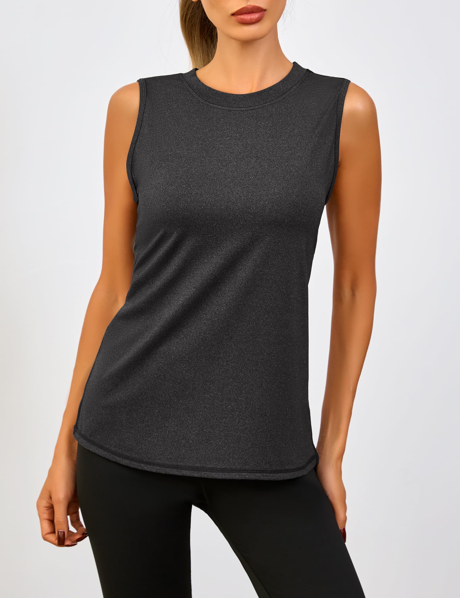 Memouniva Camiseta Tirantes Deportiva para Mujer Camisetas sin Mangas Yoga Fitness Top Deportivo Mujer - 3