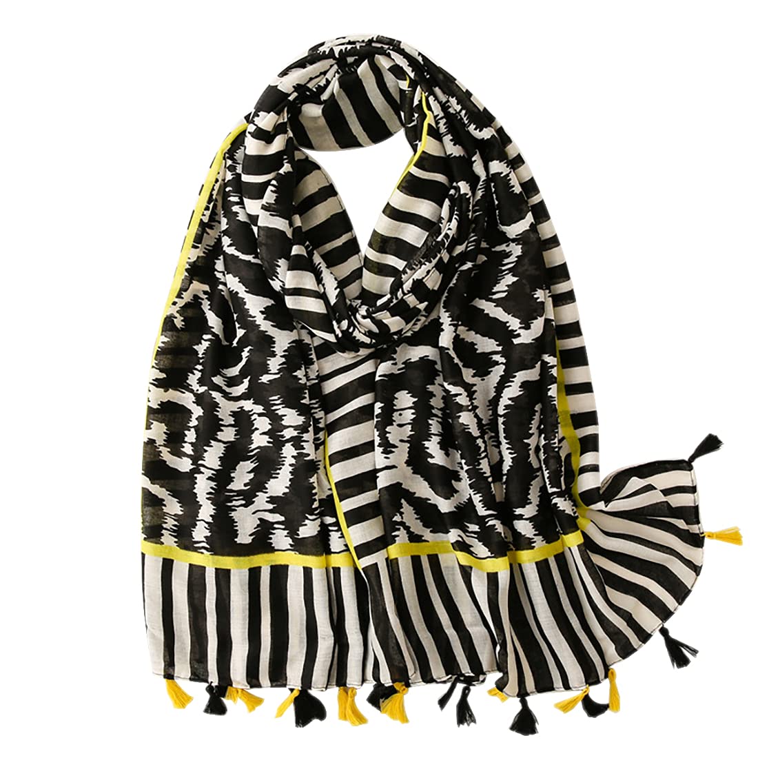 FAIRYGATEWomen Scarf Soft Lightweight Large Floral Shawl Wraps for Ladies