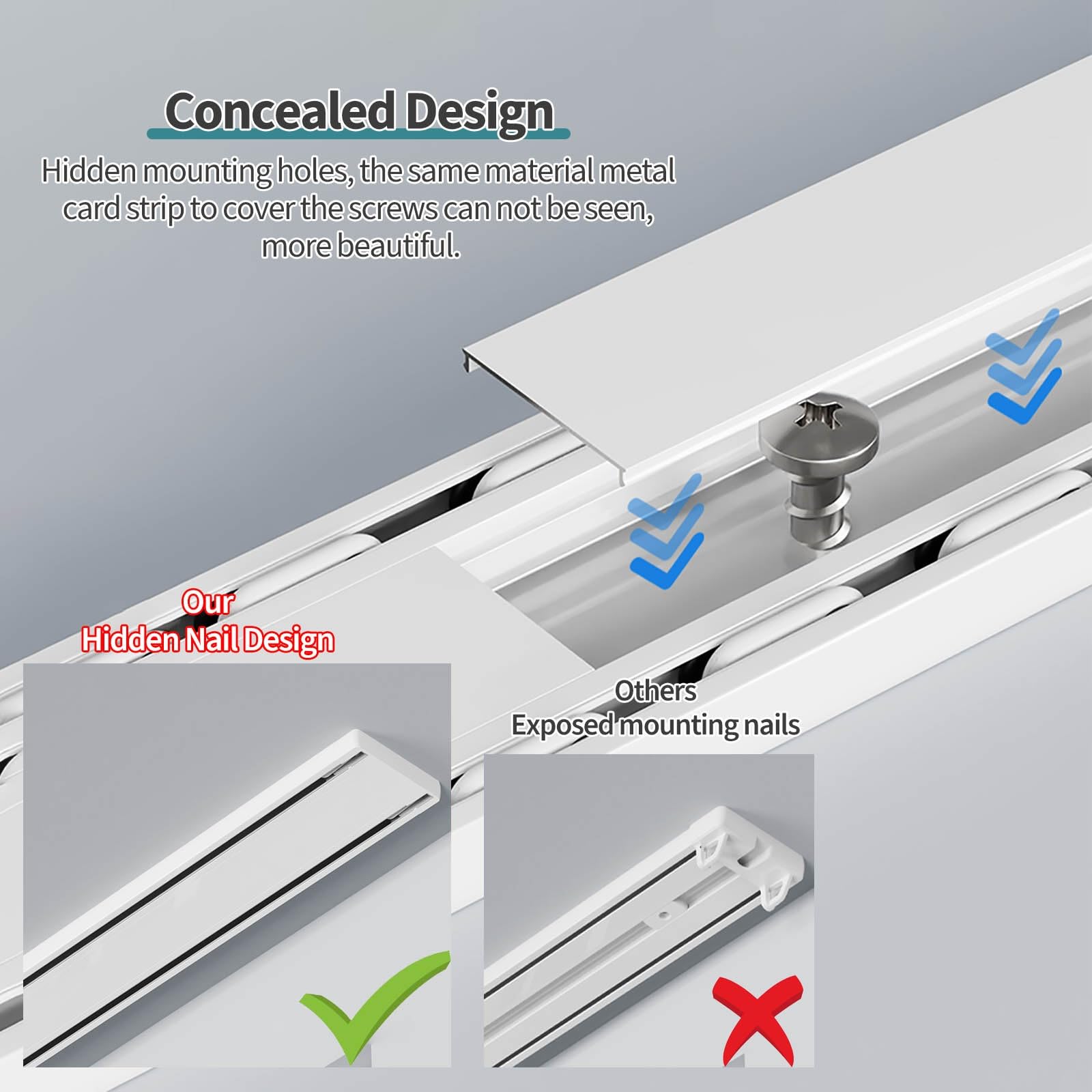 Podwójny system montażu sufitowego – przesuwna aluminiowa szyna 3 m do salonu – konfigurowalne długości od 12 m do 12 m – idealne rozwiązanie zapewniające prywatność w domu i oszczędność miejsca