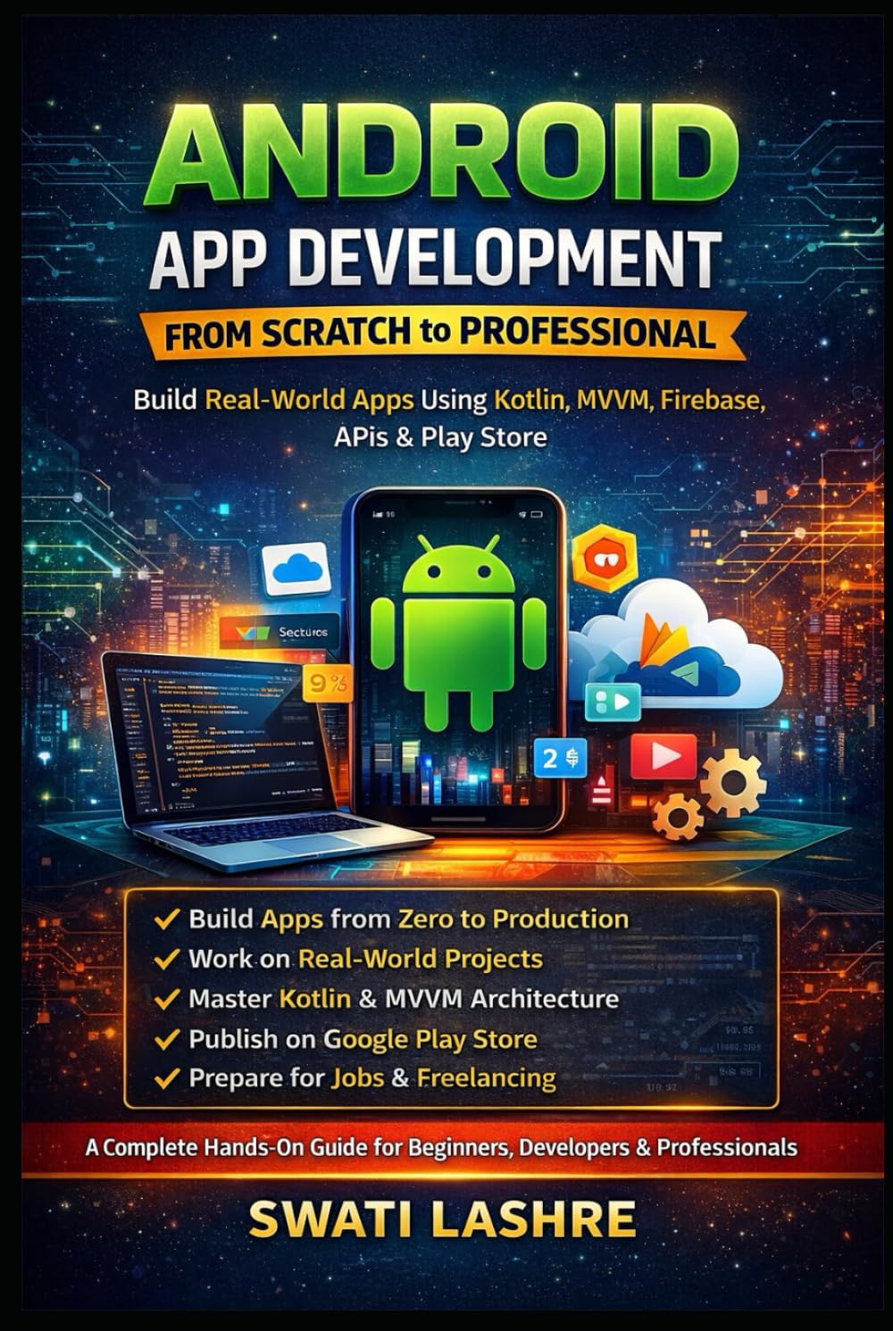 Android App Development from Scratch to Professiona: Build Real-World Apps Using Kotlin, MVVM, Firebase, APIs & Play Store