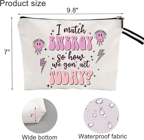 Miniatura 3 de Bolsa de maquillaje inspirada para mujer, bonita bolsa de cosméticos para amigos y familia, bolsa de aseo de viaje, bolsa de cosméticos portátil,