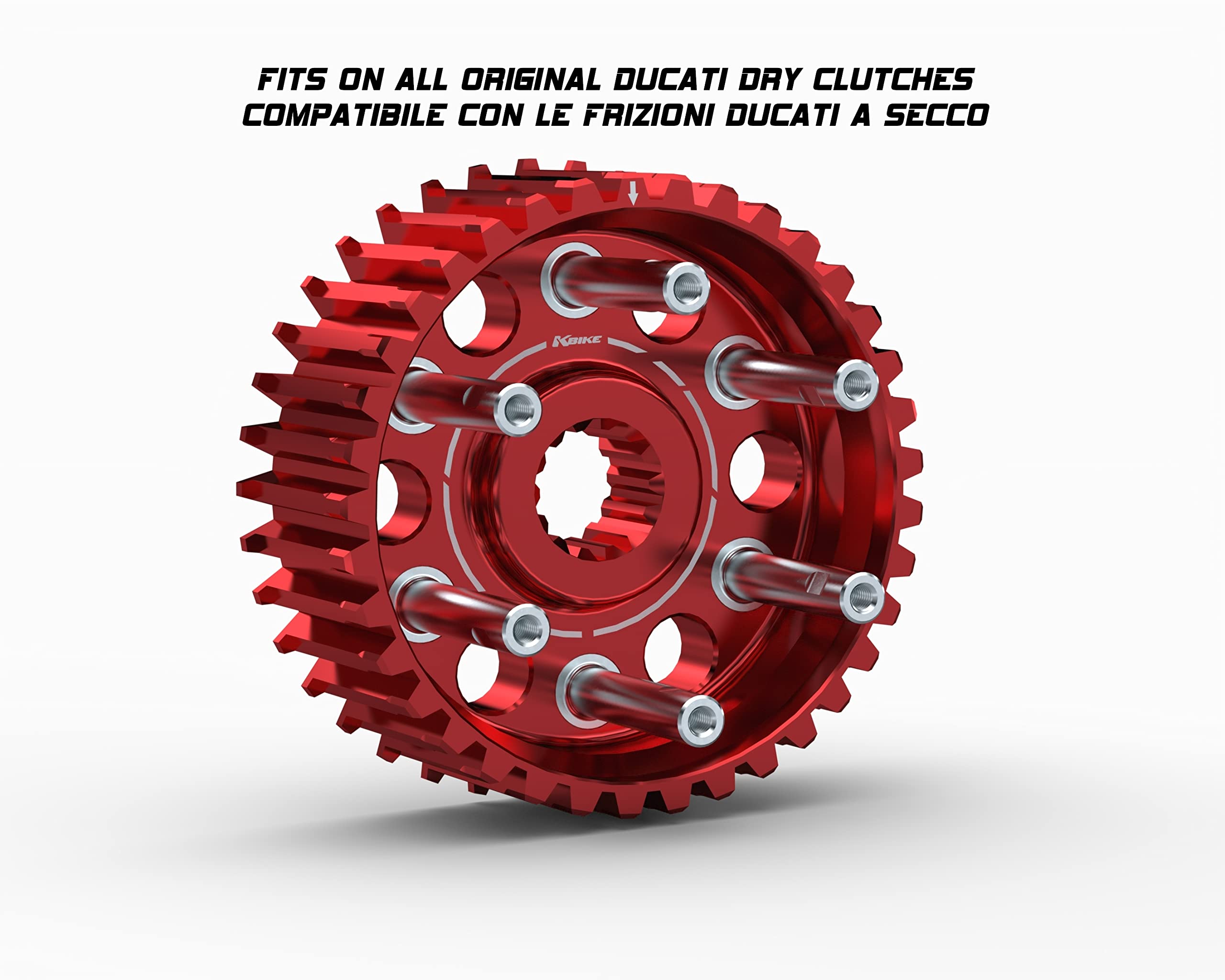 Kbike tamburo frizione rosso per Ducati