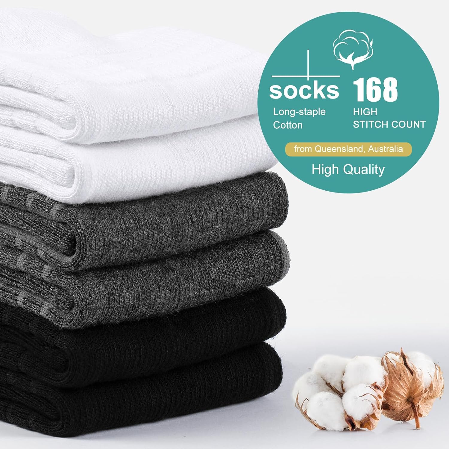 Lapulas Athletic Quarter Socks for Men Women, Cotton Mesh, Cushioned Arch Support, Non-Slip Running Ankle Design, 6 Pack - Image 7